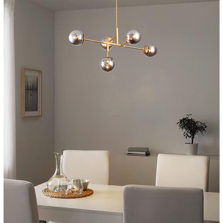 Chandelier In Gold Finish by Bethel