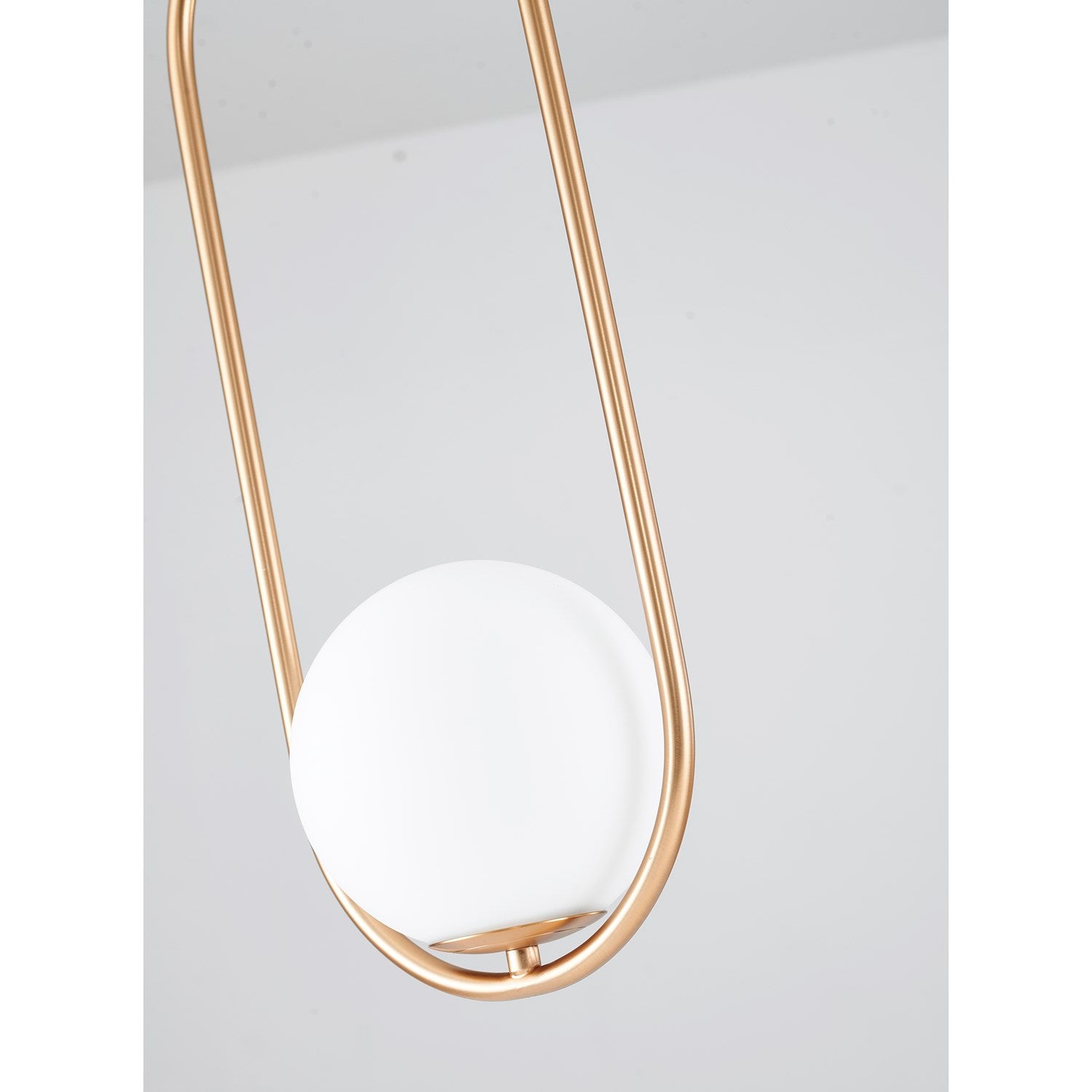 Single Pendant Lighting In Gold Finish