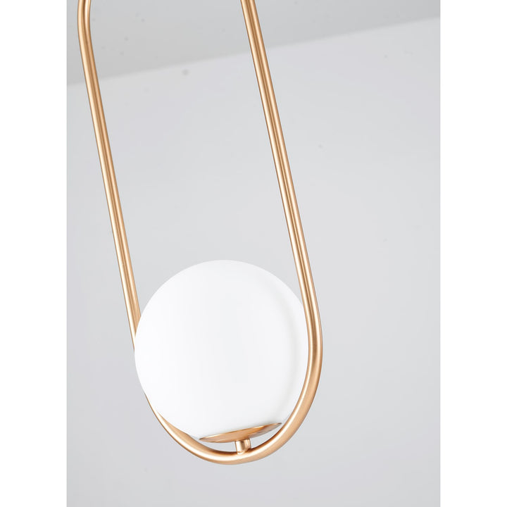 Single Pendant Lighting In Gold Finish