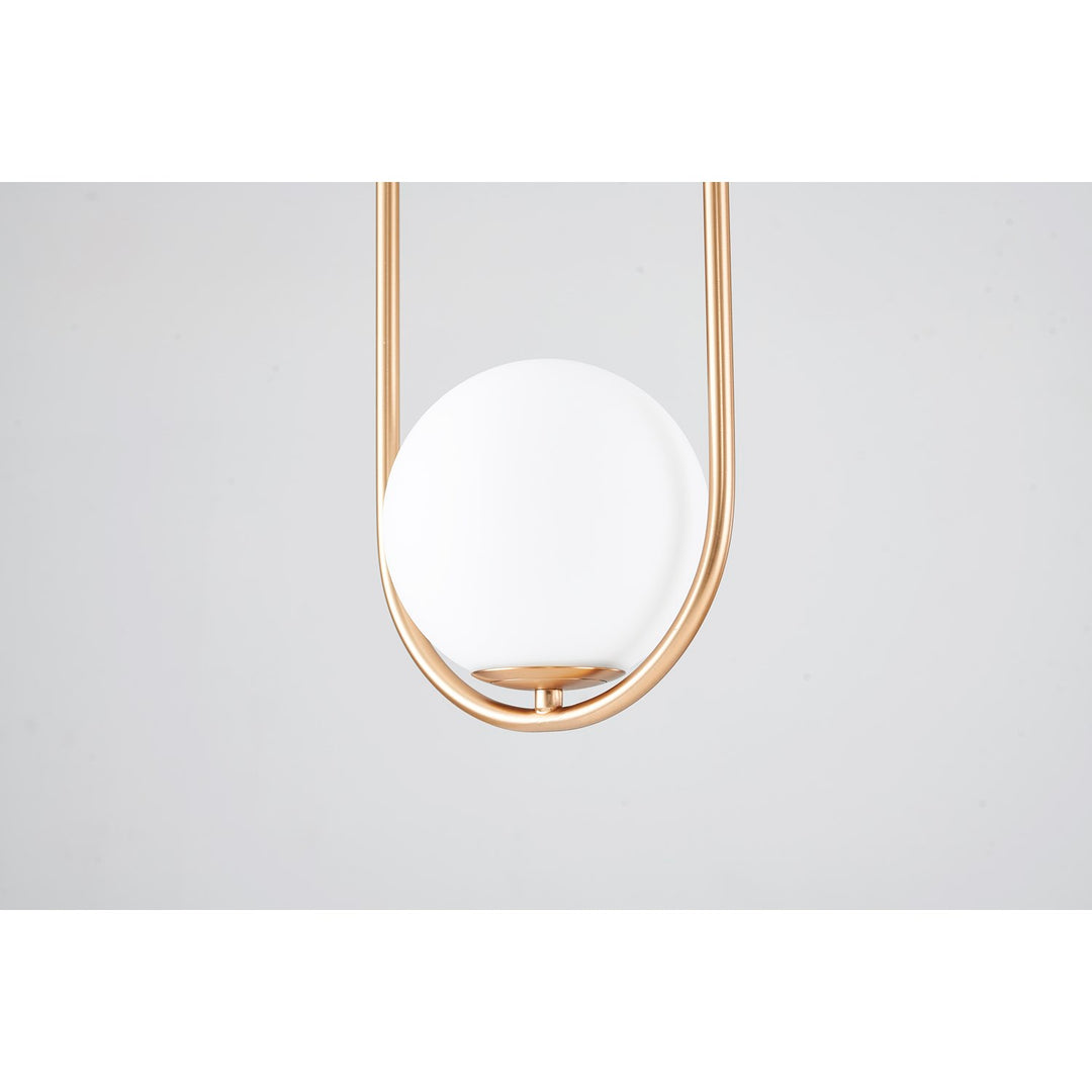 Single Pendant Lighting In Gold Finish
