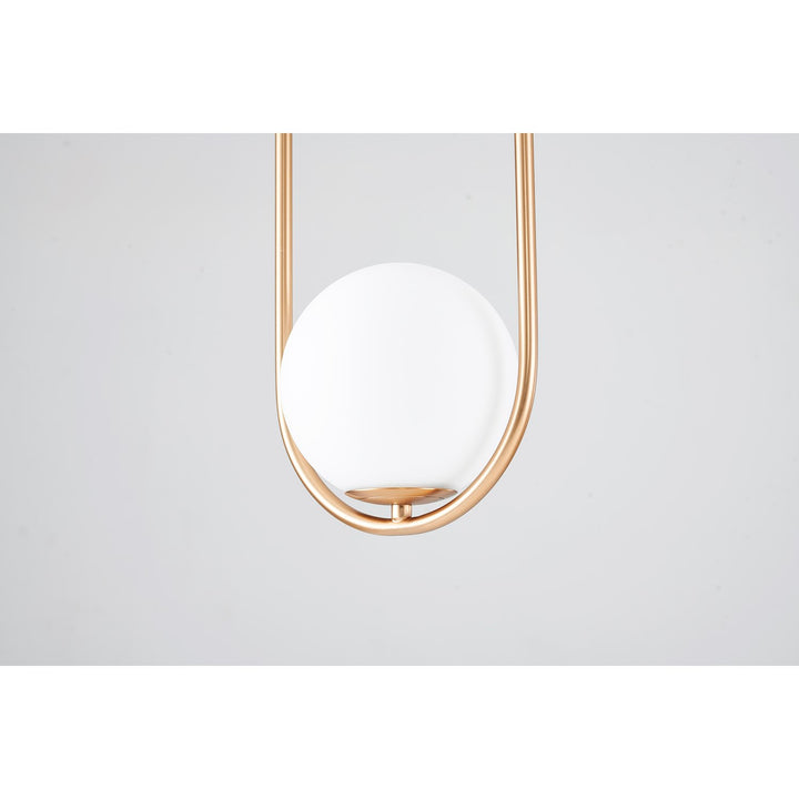 Single Pendant Lighting In Gold Finish