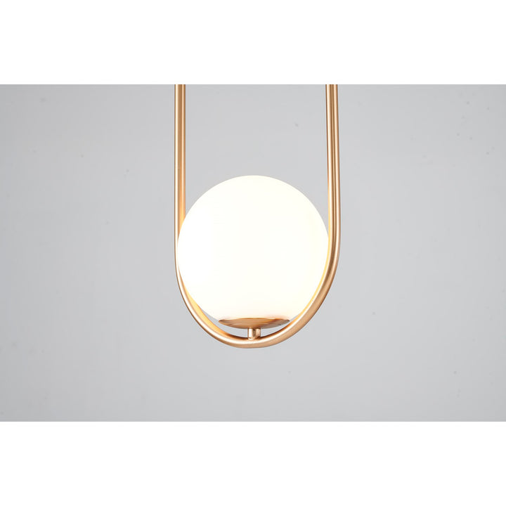 Single Pendant Lighting In Gold Finish