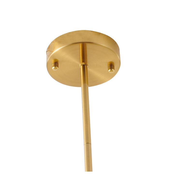 Chandelier In Black & Gold Finish