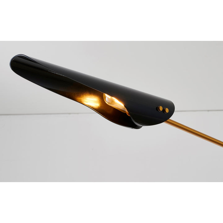 Chandelier In Gold & Black Finish