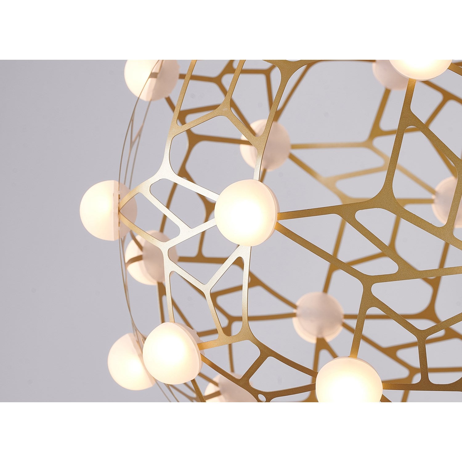 Led Chandelier In Gold Finish