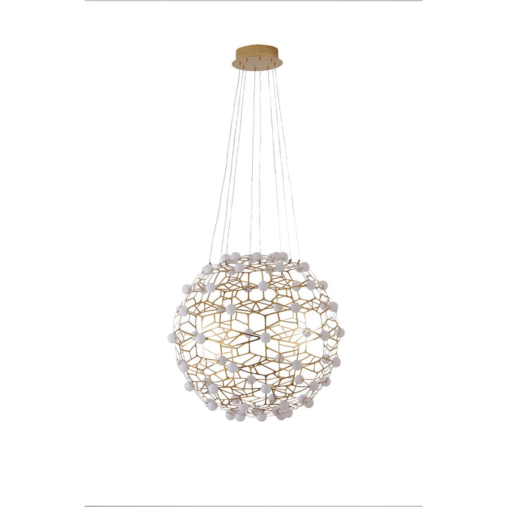 Led Chandelier In Gold Finish