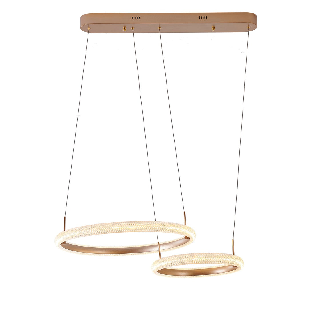 Led Chandelier In Gold Finish by Bethel
