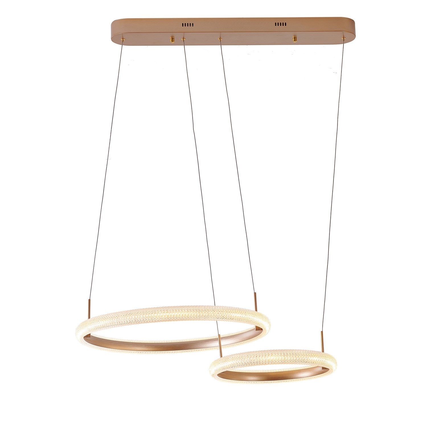 Led Chandelier In Gold Finish by Bethel