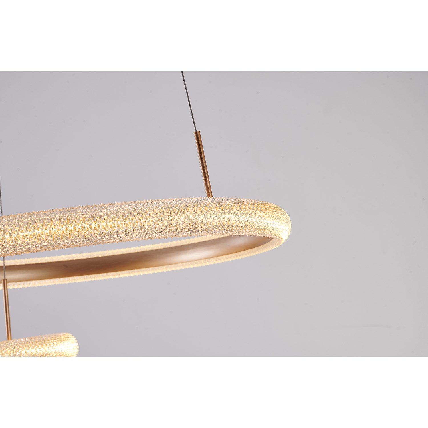 Led Chandelier In Gold Finish