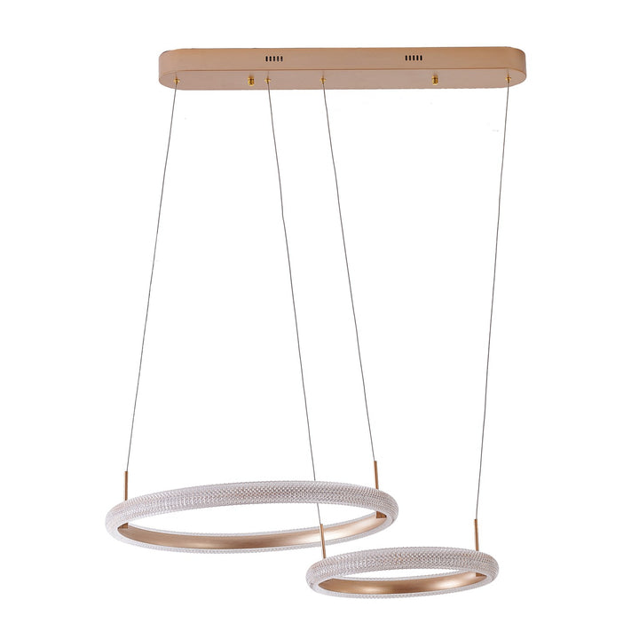 Led Chandelier In Gold Finish