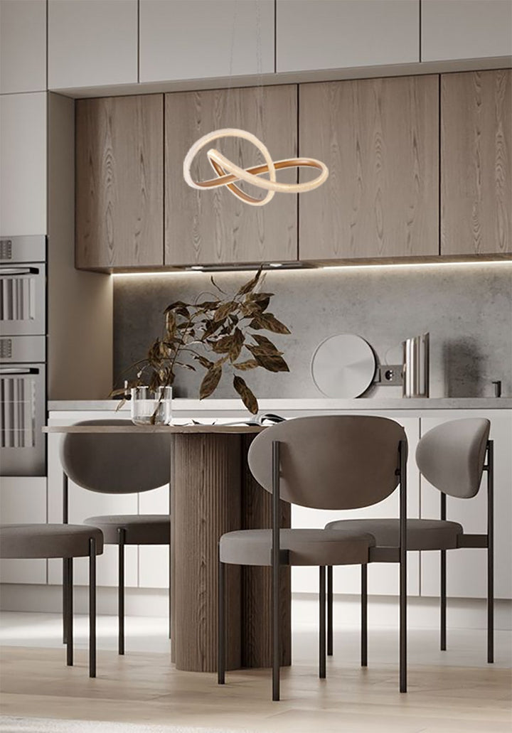 Led Chandelier In Gold Finish by Bethel