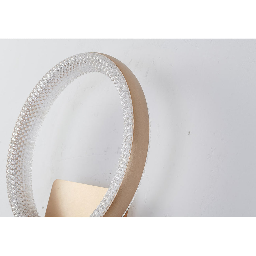 Led Wall Sconce In Gold Finish