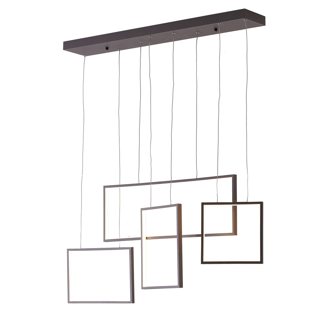 Led Chandelier In Coffee Brown Finish by Bethel