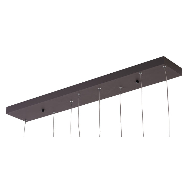 Led Chandelier In Coffee Brown Finish