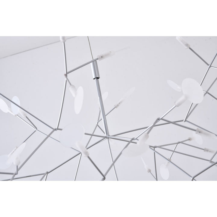 Led Chandelier In Metal & Acrylic Finish