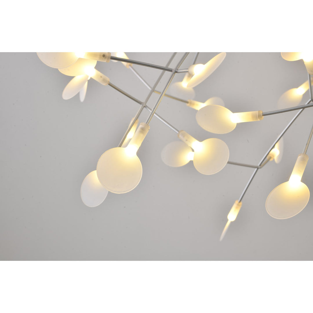 Led Chandelier In Metal & Acrylic Finish