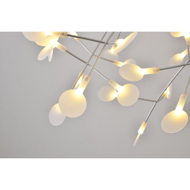 Led Chandelier In Metal & Acrylic Finish