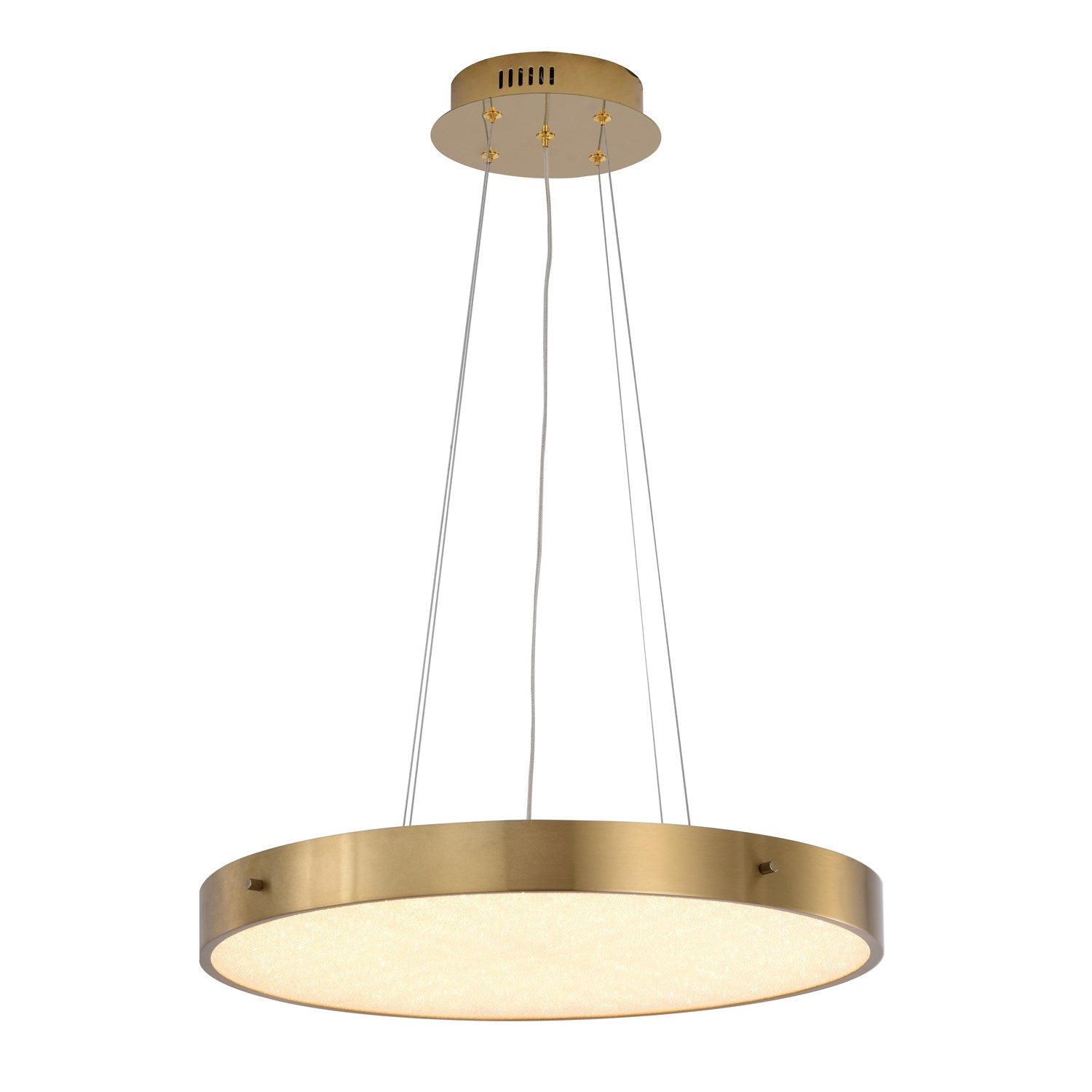 Led Chandelier In Brass Finish by Bethel