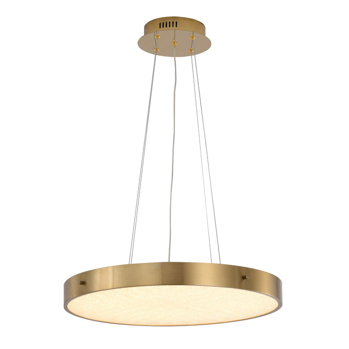 Led Chandelier In Brass Finish by Bethel