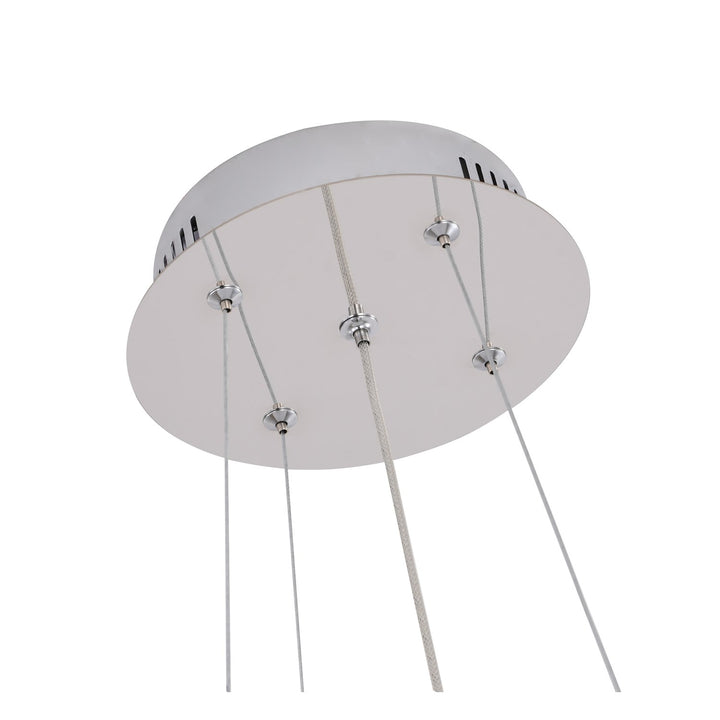 Led Chandelier In Chrome Finish