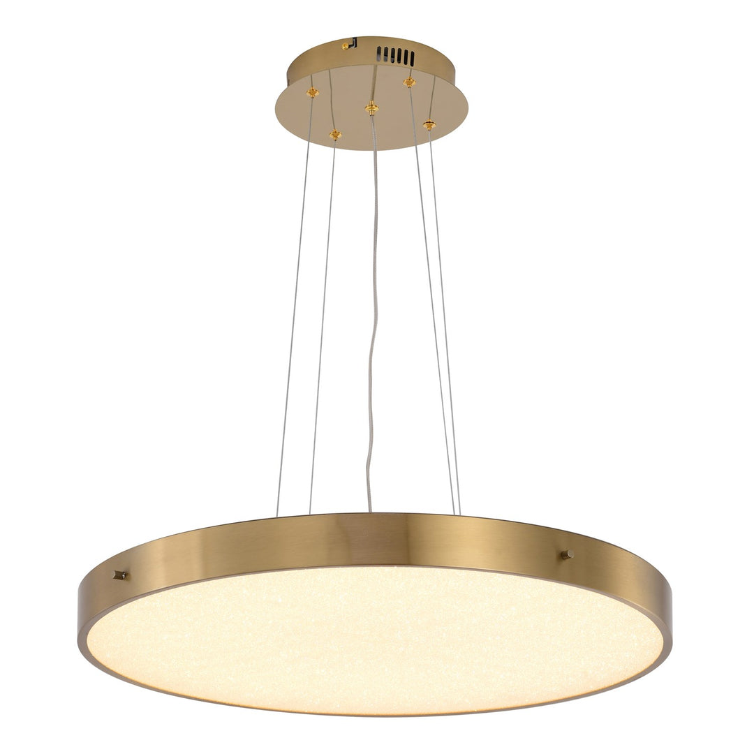Led Chandelier In Brass Finish by Bethel