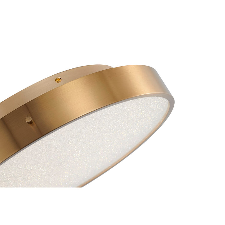 Led Flush Mount In Brass Finish