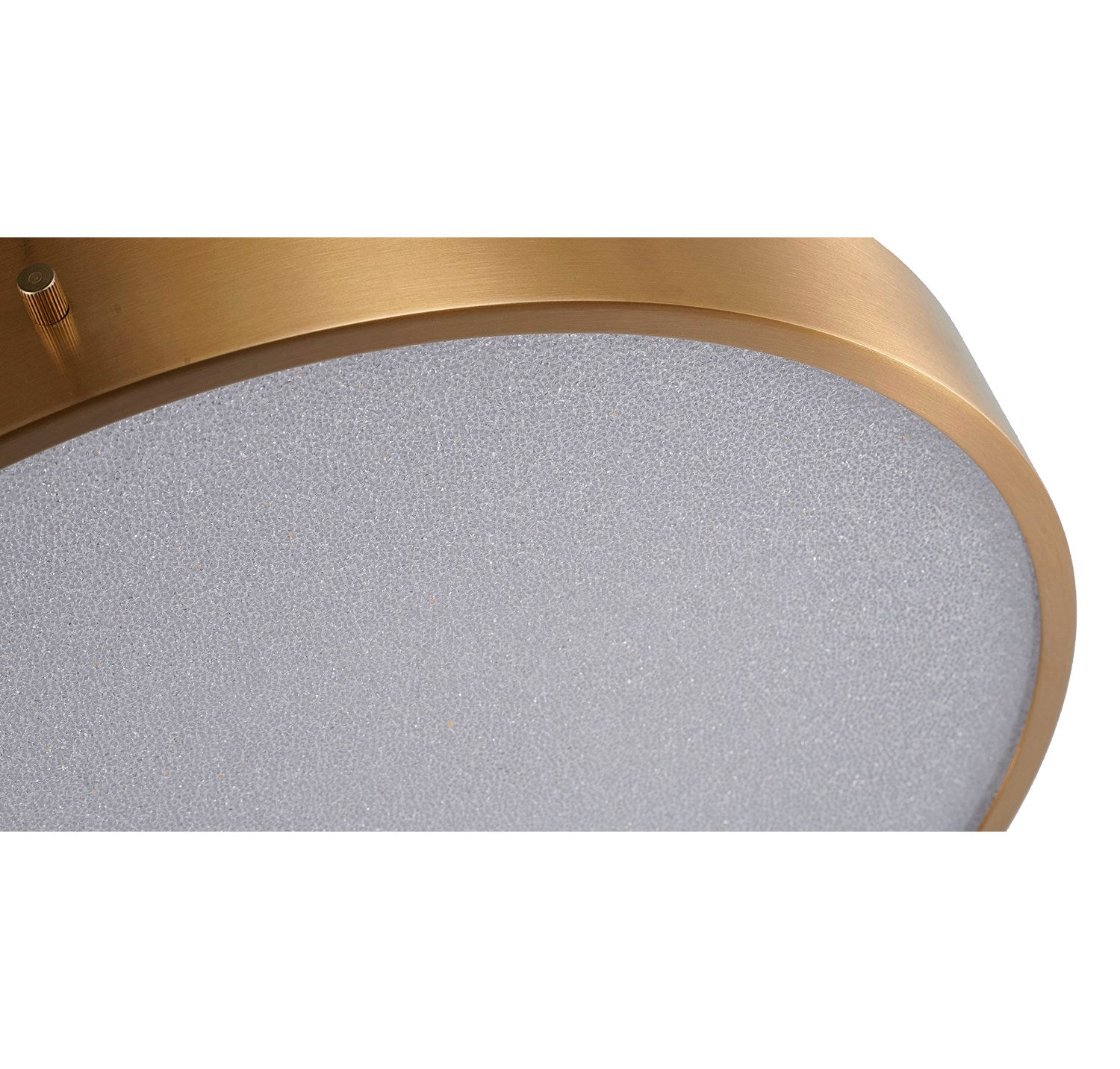 Led Flush Mount In Brass Finish