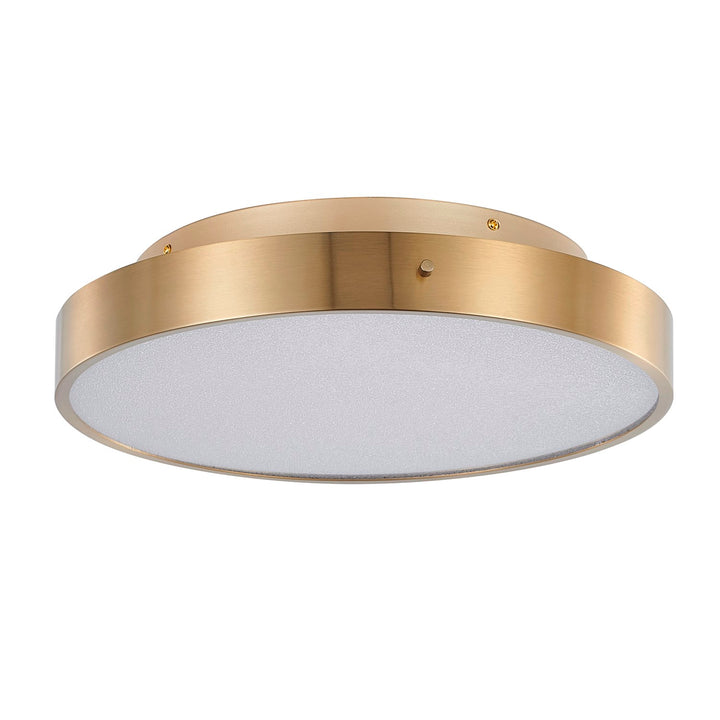 Led Flush Mount In Brass Finish