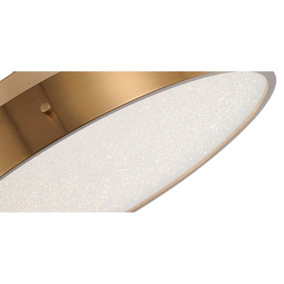 Led Flush Mount In Brass Finish