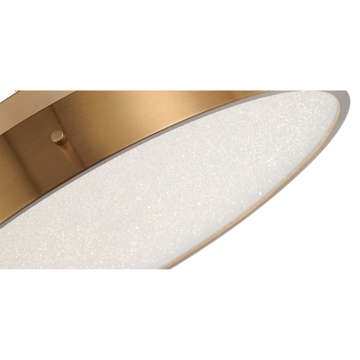 Led Flush Mount In Brass Finish