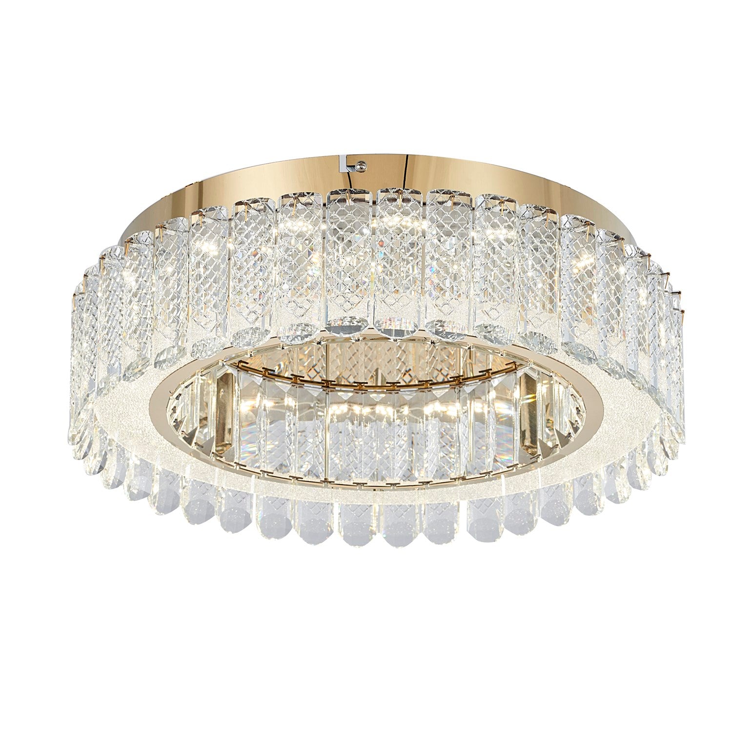 Led Flush Mount In Gold Finish by Bethel