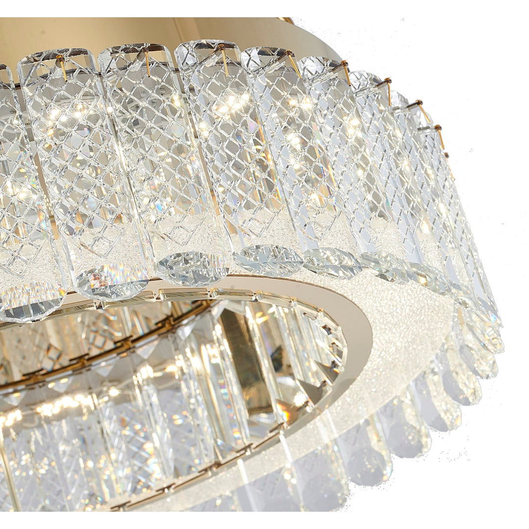 Led Flush Mount In Gold Finish