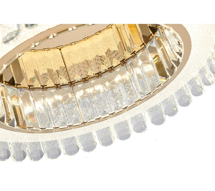Led Flush Mount In Gold Finish