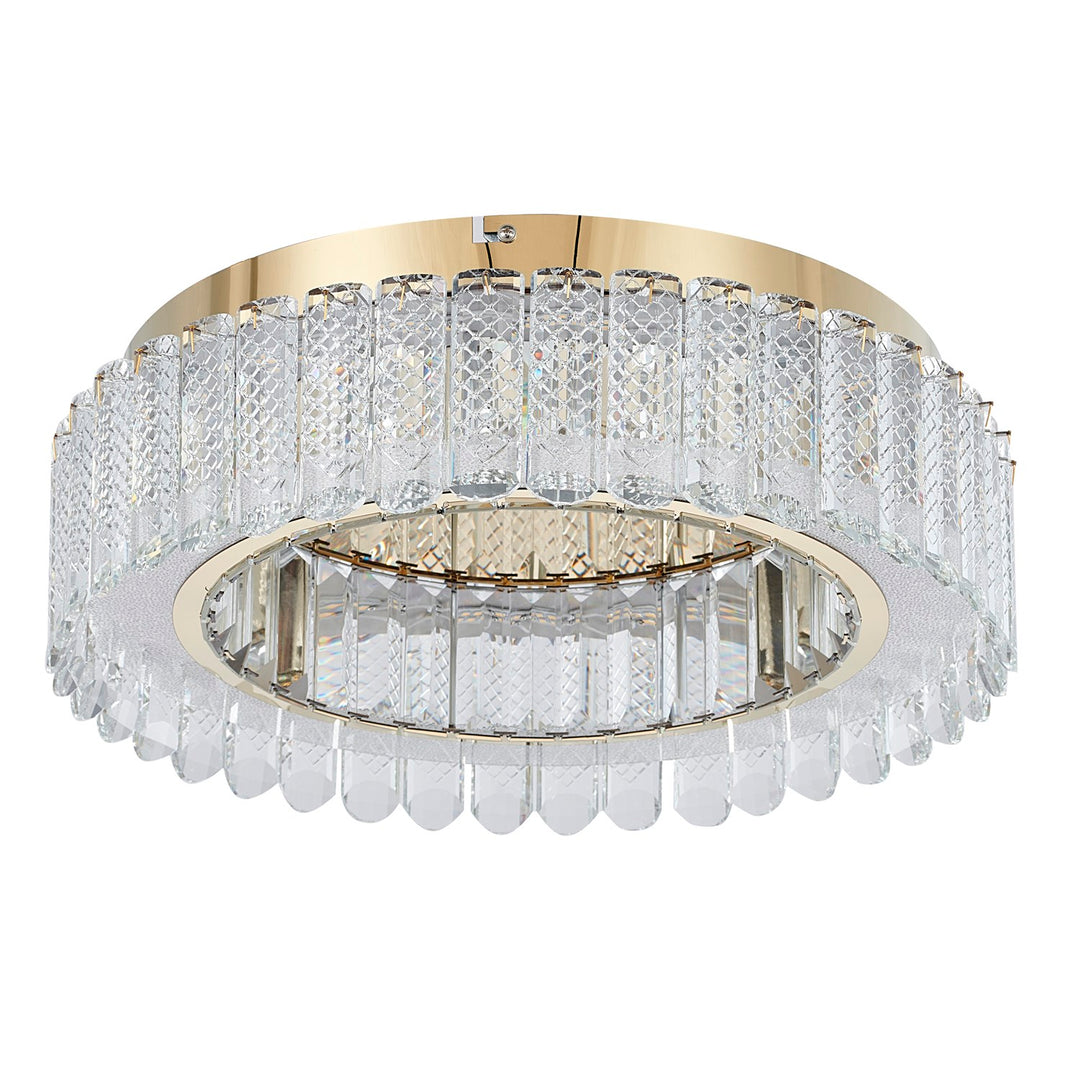 Led Flush Mount In Gold Finish