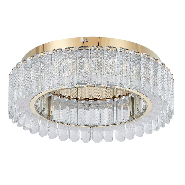 Led Flush Mount In Gold Finish