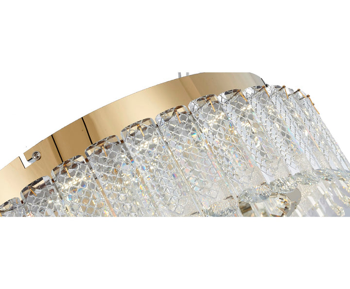 Led Flush Mount In Gold Finish