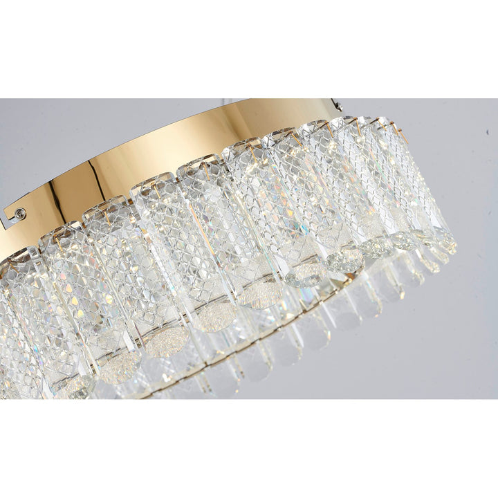 Led Flush Mount In Gold Finish