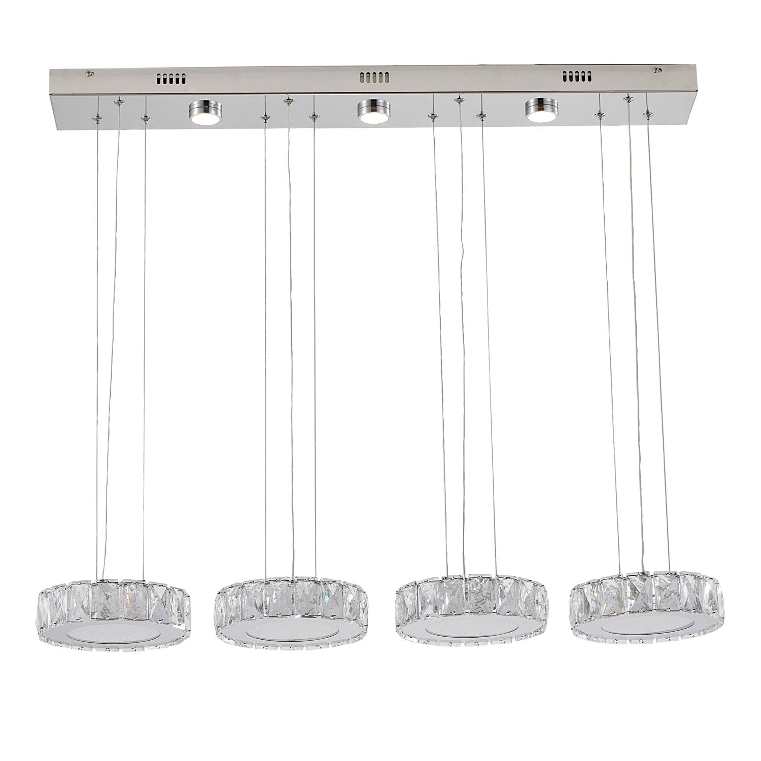 Led Island Lighting In Chrome Finish