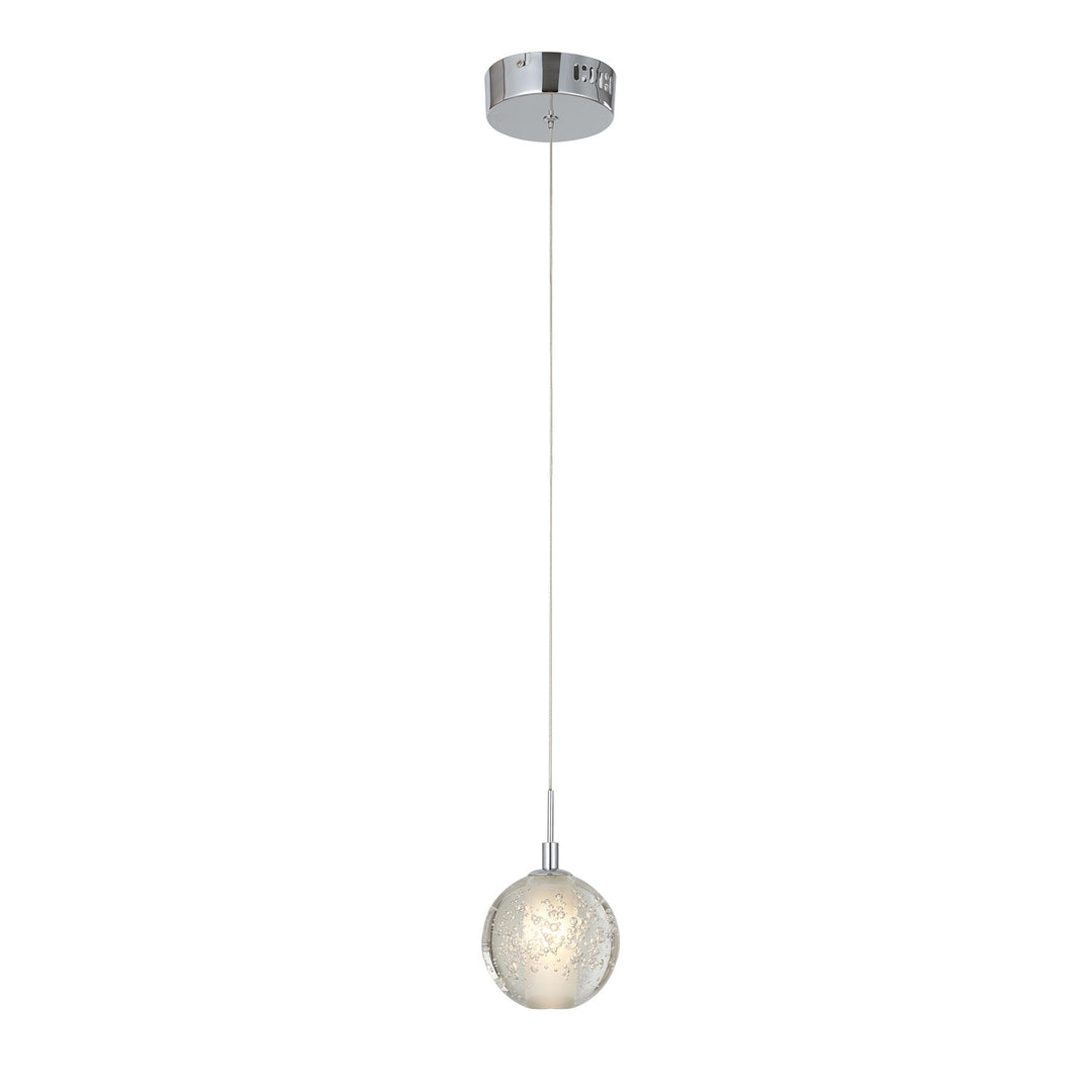 Single Pendant Lighting In Chrome Finish by Bethel