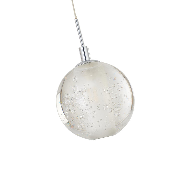 Single Pendant Lighting In Chrome Finish