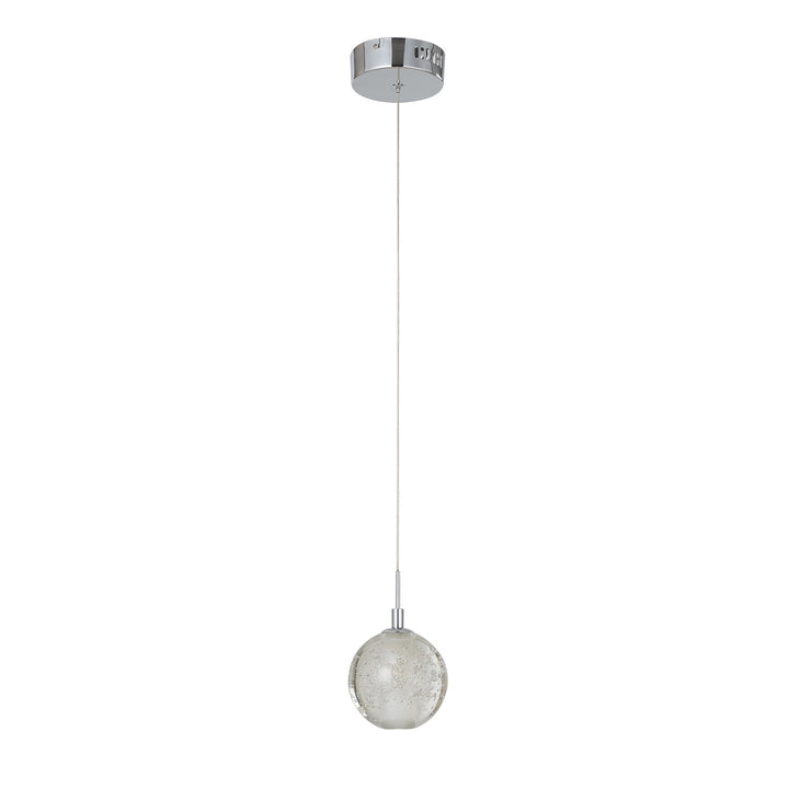 Single Pendant Lighting In Chrome Finish