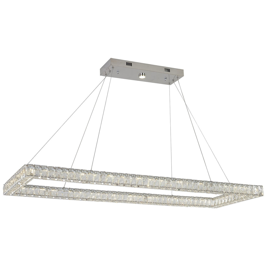Led Chandelier In Chrome Finish by Bethel