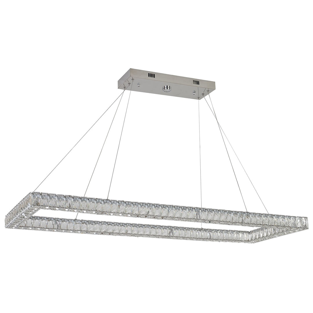 Led Chandelier In Chrome Finish