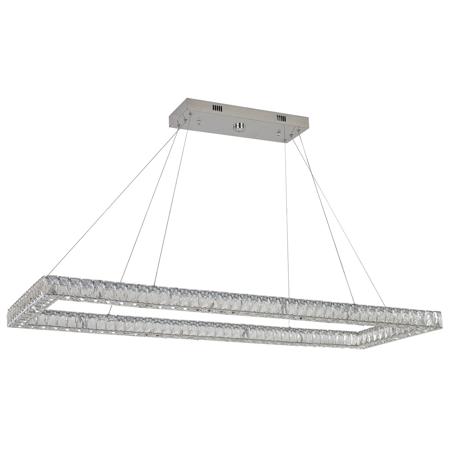 Led Chandelier In Chrome Finish
