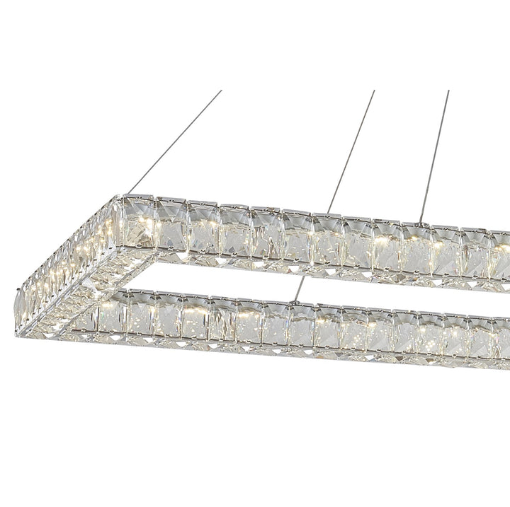 Led Chandelier In Chrome Finish