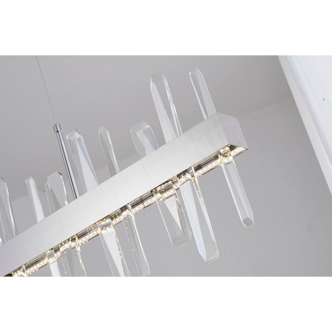 Led Chandelier In Chrome Finish