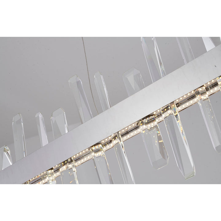 Led Chandelier In Chrome Finish