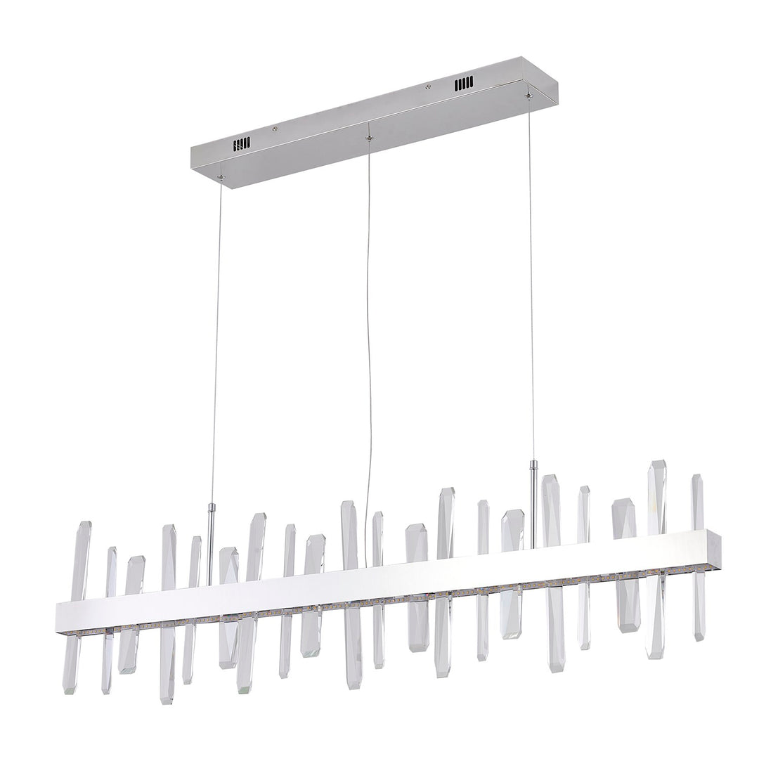 Led Chandelier In Chrome Finish
