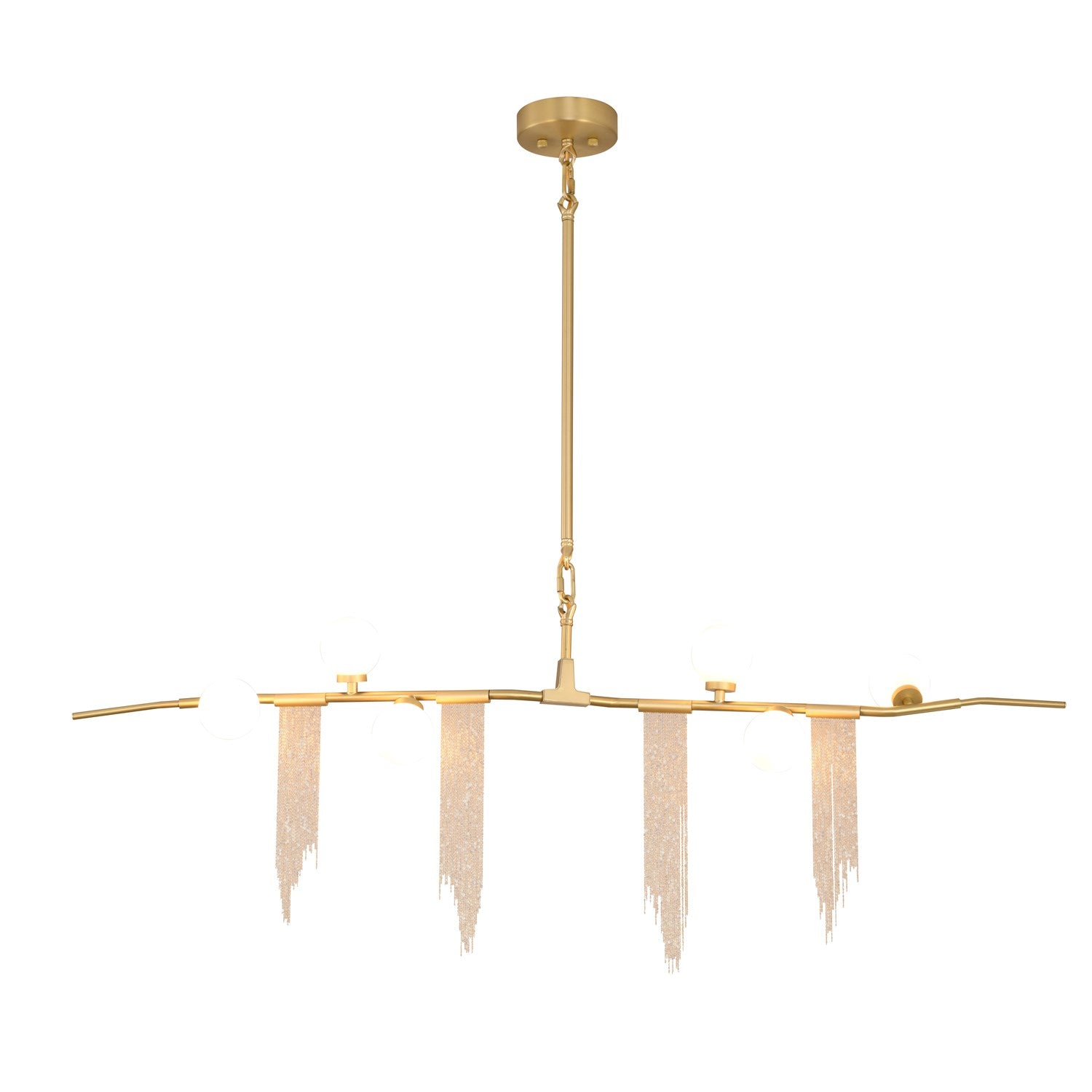 Chandelier In Gold Finish by Bethel