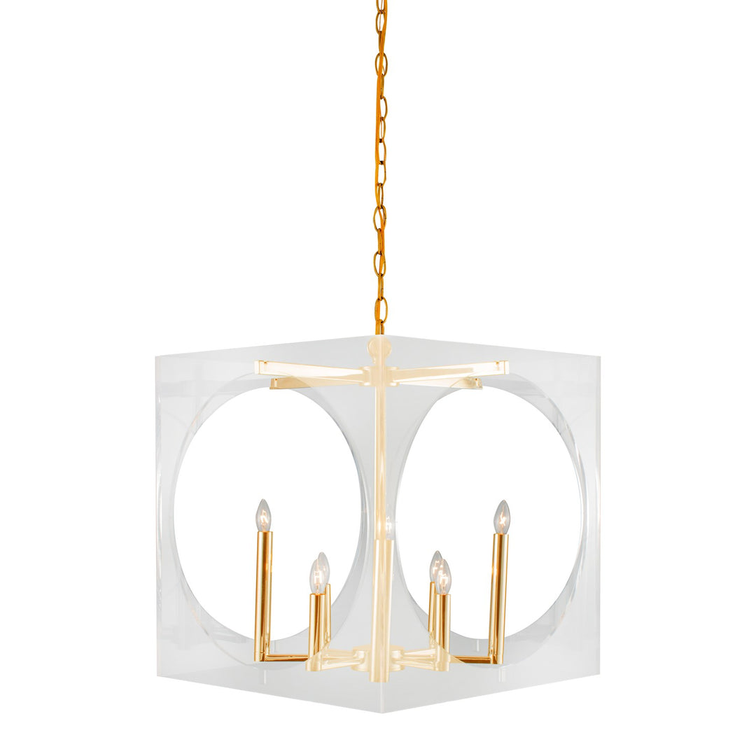 Chandelier In Gold Finish by Bethel